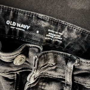 Old navy extra high rise, rockstar, super skinny
